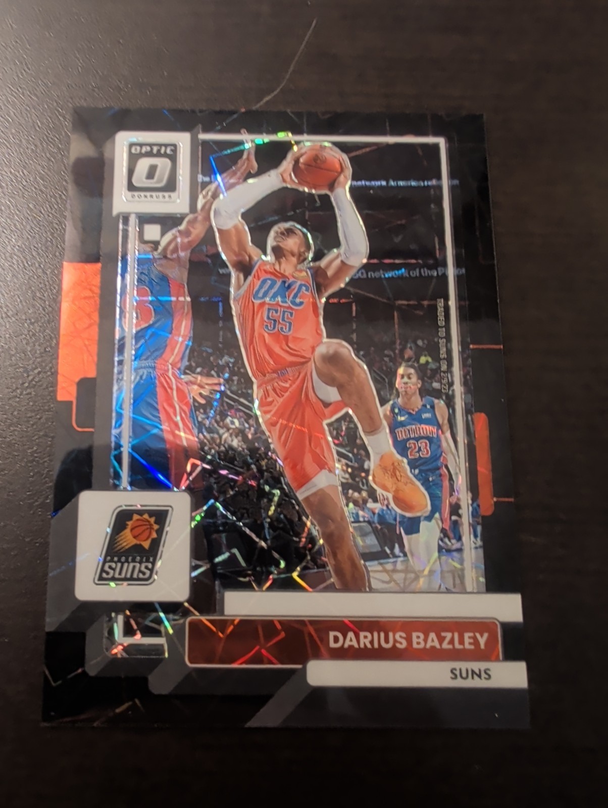 Darius Bazley 2022-23 Donruss Optic Black Velocity Prizm /39 SP Thunder !!