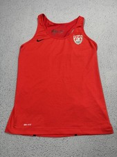 Nike USA Soccer Tank Top Mens Medium Shirt Red Dri Fit Pro Combat USMNT