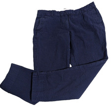 Brooks Brothers Womens Pants Size 12 Red Fleece Stretch Textured Preppy Chinos