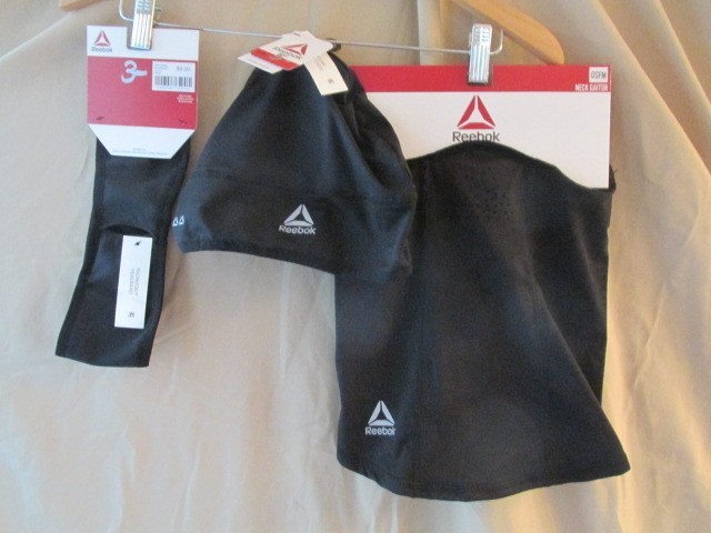 REEBOK Gaitor, Headband, Beanie set New With Tags