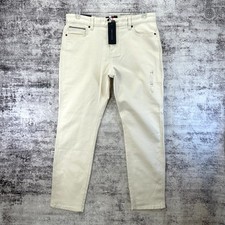 NWT Tommy Hilfiger THFLEX Pants Light Beige/White Men's 34x30 XM03572 Read 