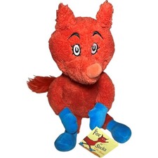 Kohl's Cares Plush Fox In Socks Stuffed Animal Toy Dr Seuss Orange Blue NWT