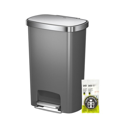 Hana Select 13.2 Gallon / 50L Step Trash Can, Large Plastic Kitchen Trash Can...