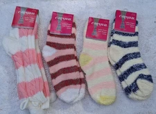 Lot: 4 Pair Ladies' Carnival Slipper Socks NWT