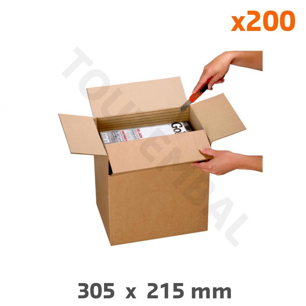 Carton fond auto 305x215 mm anti-gaspillage à hauteur variable pour expédier vos formats A4