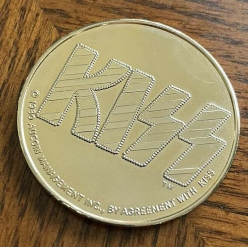 KISS 1980 Australian Gold Plated Coin Unmasked Ace Gene Paul Eric carr - Picture 4 of 4