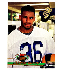 Jerome Bettis 1993 Topps Stadium Club Rookie Card #108 NFL Rams Steelers. rookie card picture