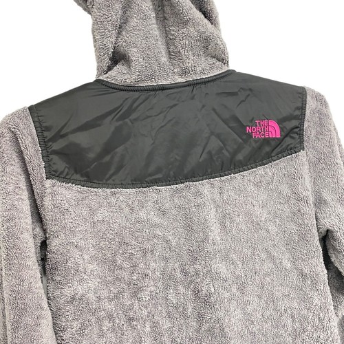 The North Face Girl's Long Sleeve Gray Fleece Zip Up Hooded Jacket Size L - Picture 3 of 11