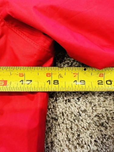 COLUMBIA Omni-Tech Red Rain Jacket Hooded Kid’s Medium Packable Pockets Outdoor - Picture 10 of 16