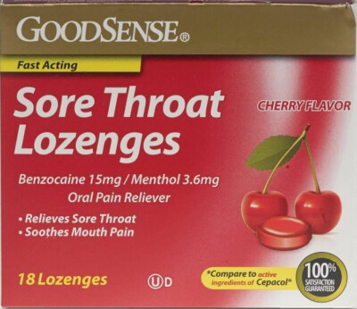 Good Sense Sore Throat Lozenges Exp 09/2026 or Later