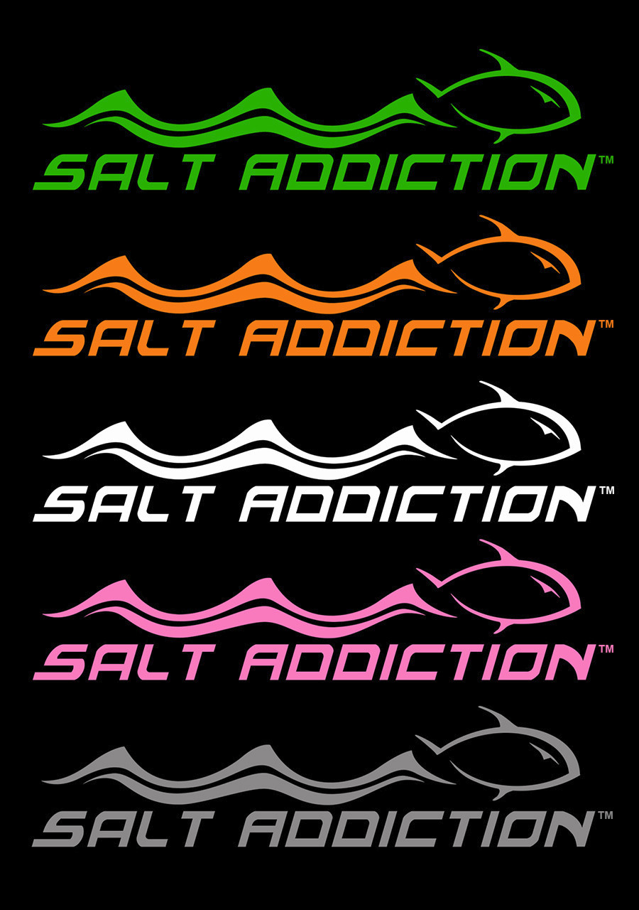 Salt Addiction Permit decal,saltwater fishing sticker,flats,