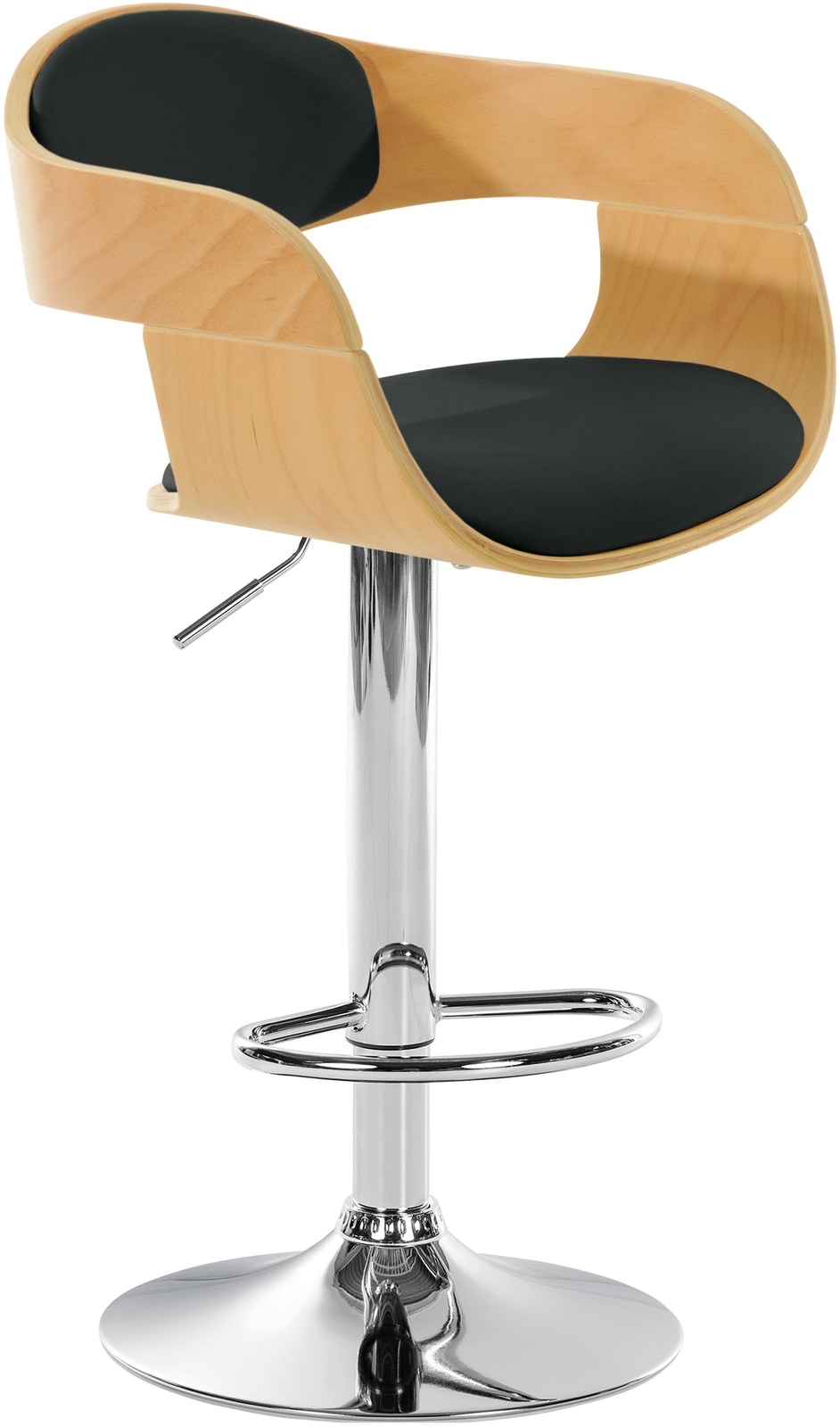 Barhocker Kingston Thekenhocker Holz Tresenhocker Höhenverstellbar Kunstleder