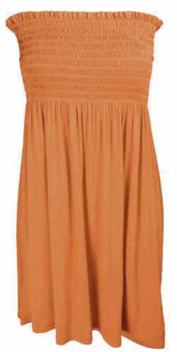 Ladies Sheering Boob Tube Gather Bandeau Ruched Top Summer Mini Dress Size 8-26 - Picture 14 of 28