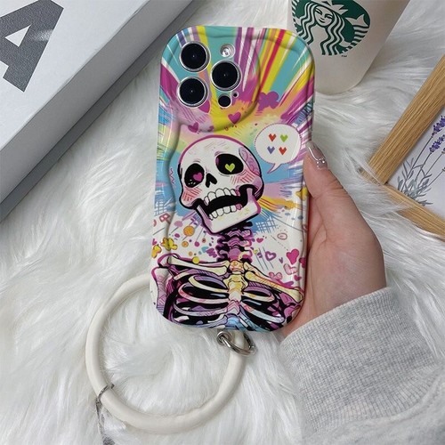 new Personality Colorful Skull Cover Case For iPhone 15 14 13 12 11 Pro Max Plus - Picture 6 of 8