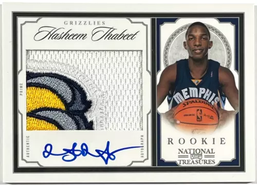 2009-10 National Treasures Hasheem Thabeet Rookie Patch Auto RC #202 /99