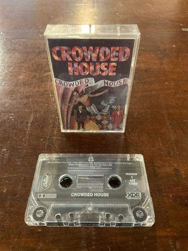 Crowded House Self Titled Debut Cassette Tape 1986 80s Music Used Tested - Picture 3 of 4