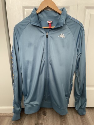 Vintage Kappa Track Jacket Mens Large Blue Y2K Full Zip Logo
