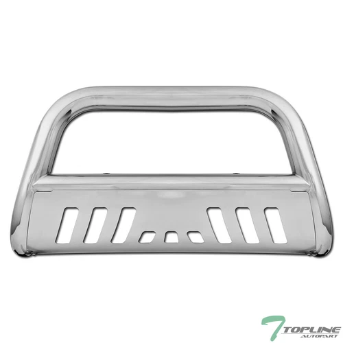 Topline for 2007-2014 Toyota FJ Crusier Bull Bar Bumper Grille Guard - Stainless