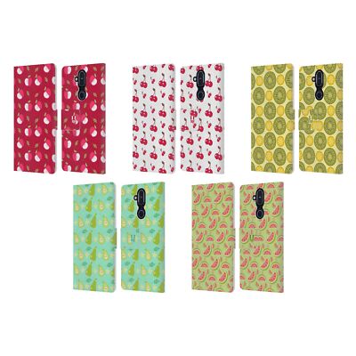 HEAD CASE DESIGNS FRUIT PATTERNS LEATHER BOOK WALLET CASE COVER FOR NOKIA PHONES