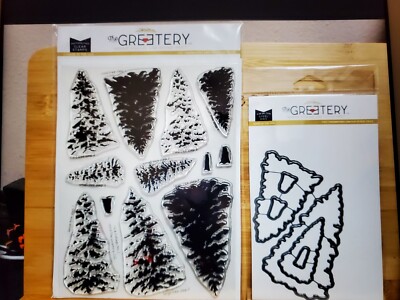 The Greetery Stamp And Die  Fir And Foliage