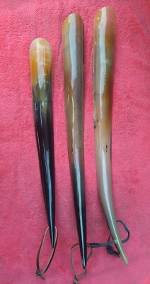 Shoehorn, real horn Long Handle for Seniors, backbone pain patient, Oldman,woman