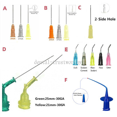 Dental Endodontic Endo Irrigation Needle Tip Disposable Root Canal Syringe Tips