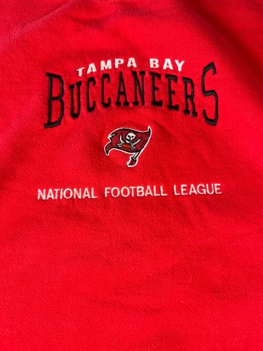 Vintage Tampa Bay Buccaneers Crewneck Sweatshirt Size XL Red - Picture 2 of 5