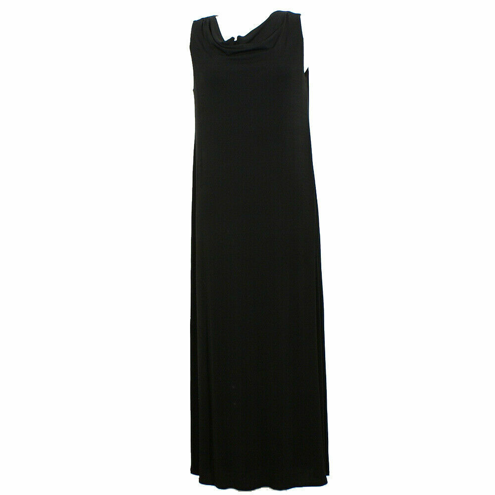 chinese dress ladies Fine Jersey Crew Neck Maxi Dress – BLU'S main image 0