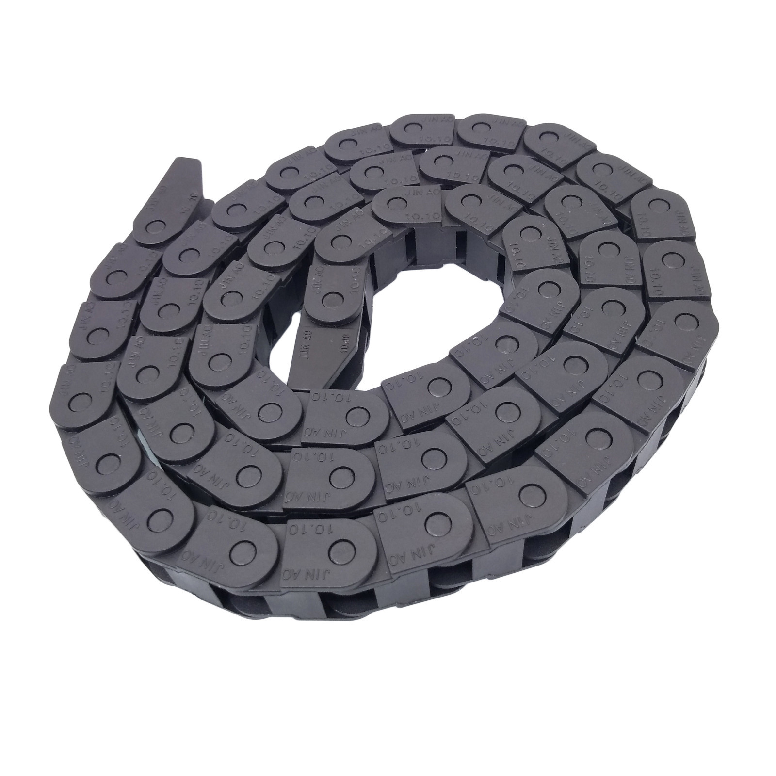 2M 2000mm Black Long Nylon Cable Drag Chain Wire Carrier 10 x 10mm