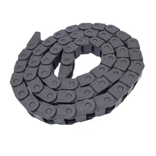 US Stock 2M 2000mm Black Long Nylon Cable Drag Chain Wire Carrier 10 x 10mm