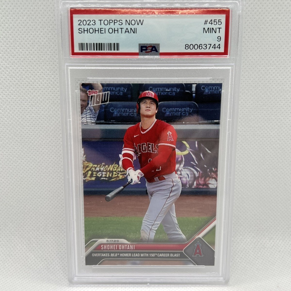 2023 Topps Now Shohei Ohtani #455 PSA 9 Low Pop 150th Career Blast 