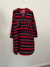 Speed Control New York dress 2X red / navy stripe EUC
