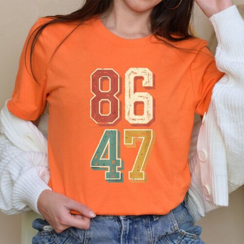 Vintage 8647 Retro 86 47 Casual T-Shirt - Picture 21 of 22