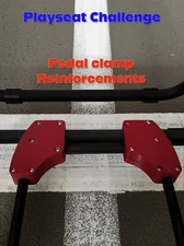 Playseat Challenge Pedal Pivot Reinforcement Clamps - Black or Red