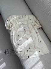 Floral Embroidery Babydoll Style Dress 