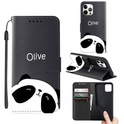 Folded Wallet Leather Personalised Case Cover For iPhone 16 Pro Max 13 12 15 14 - Picture 54 of 96