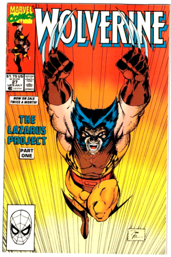 WOLVERINE #27 (NM) Classic JIM LEE Cover Art! Lazarus Project! 1990 Marvel - Foto 1 di 1