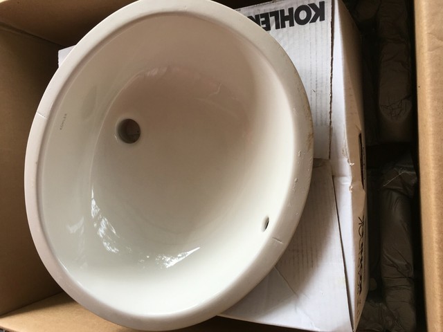 New Kohler Caxton Undermount Sink Biscuit Model 2210 96