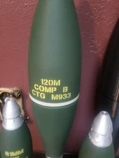 3D Printed 120mm Mortar Whiskey Stash(Replica) or Piggy Bank/COMP-B or HE