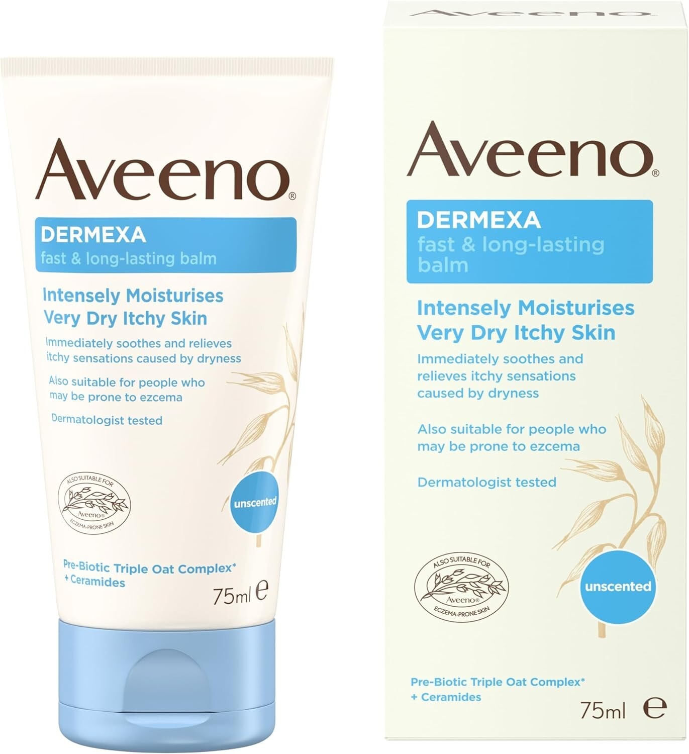 Aveeno Dermexa 75ml Balm For Very Dry Itchy Skin. (Now Called Night Balm)
