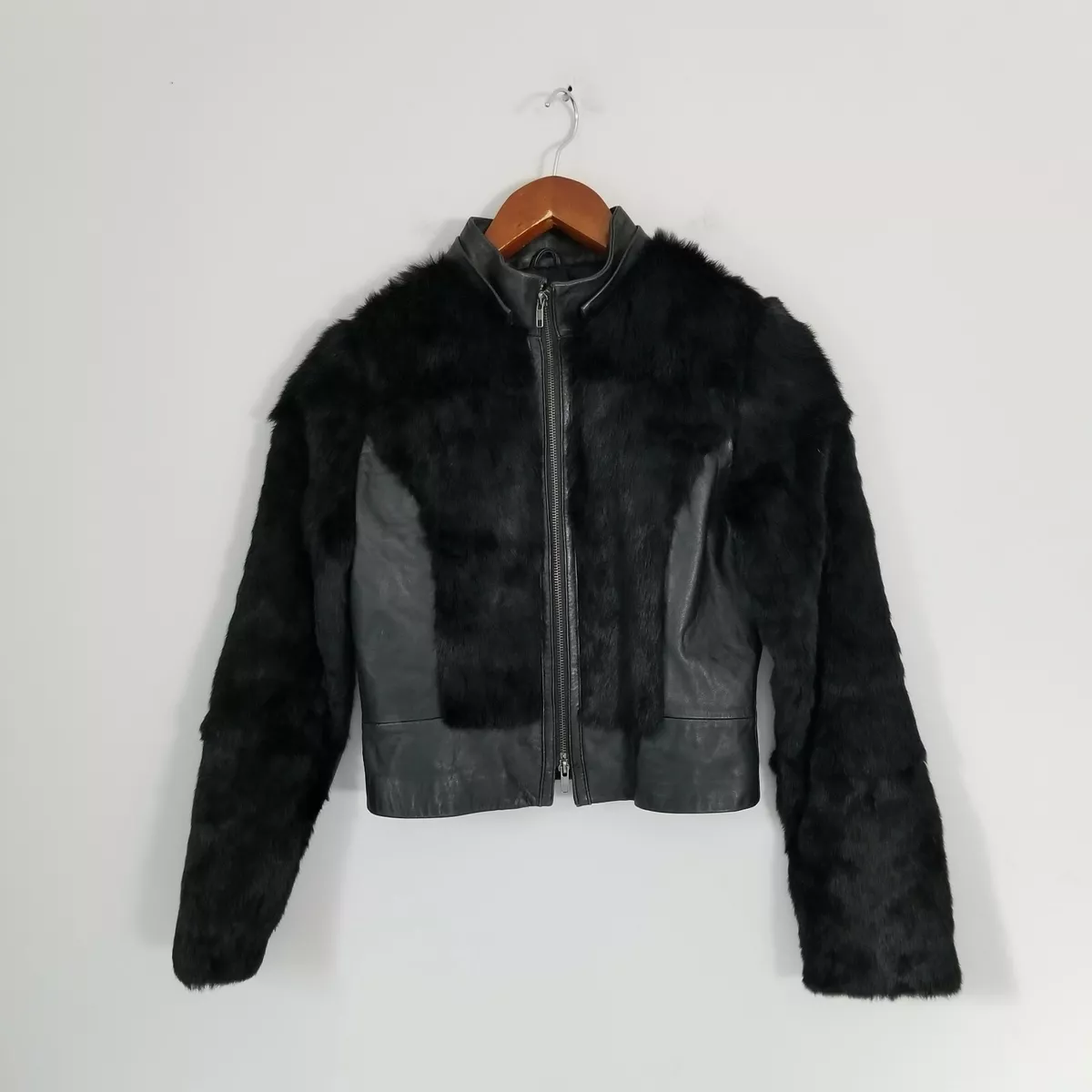 Bebe cropped leather jacket clearance