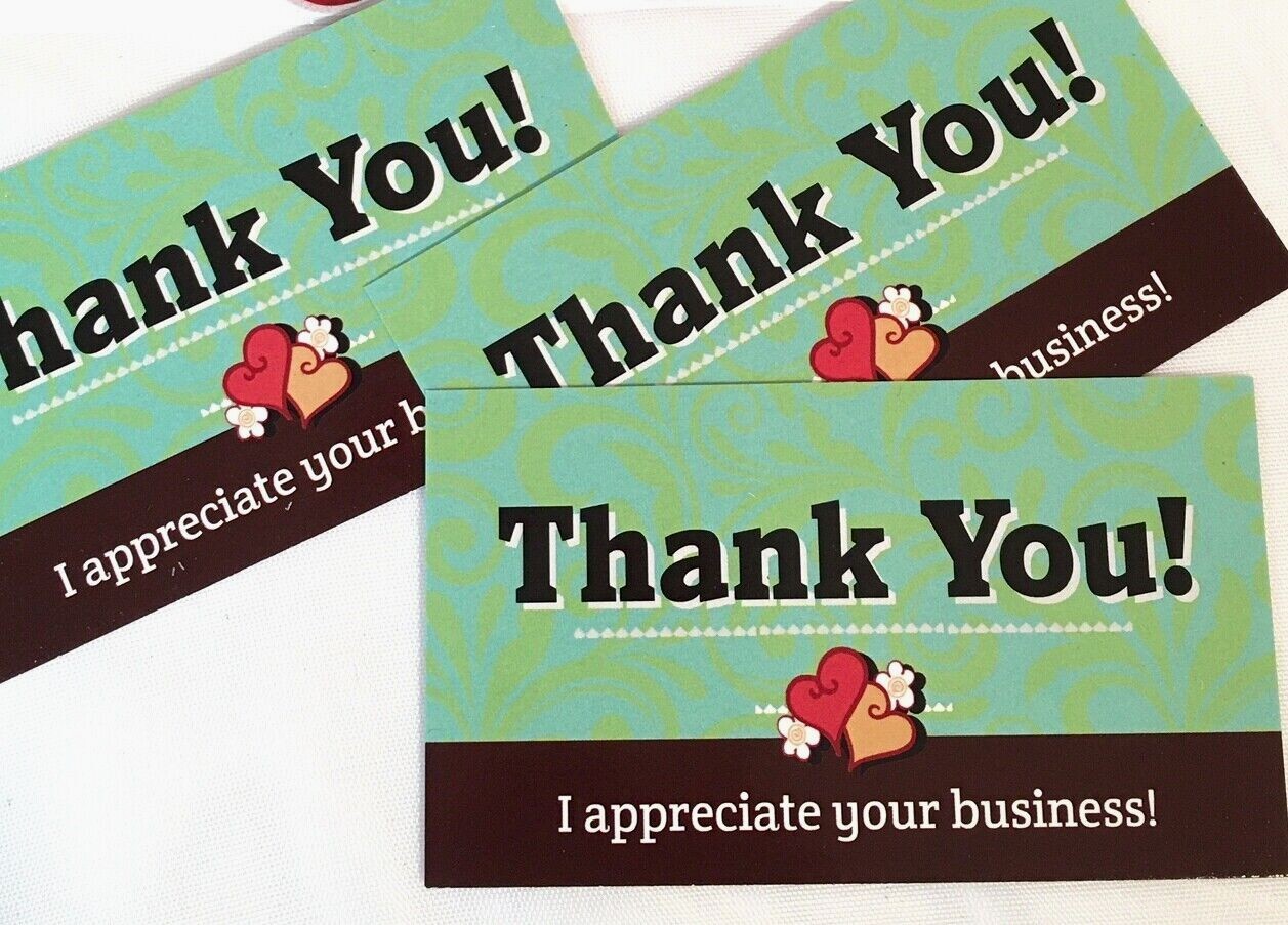 Business Cards for Small Business, Thank You I Appreciate Your Business