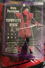 Kids Halloween or Cosplay Ninja Costume Size Unisex Large