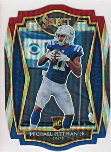 2020 Select Prizm Tri Color Die Cut RC #162 Michael Pittman Jr. Colts