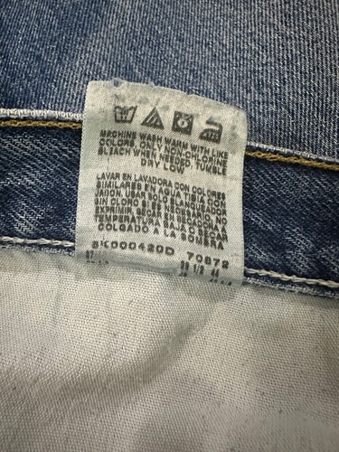 Jeans da lavoro vintage Y2K Lee denim *SLIM FIT* 34x28 REALI sbiaditi invecchiati grunge - Foto 13 di 13