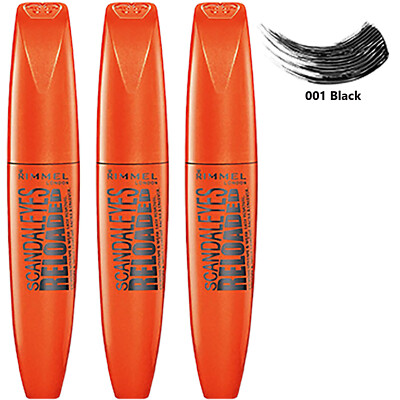 RIMMEL Scandaleyes Reloaded Extreme Volume Mascara 12ml - 001 Black *3er Pack*