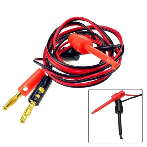 Zuverlässiger Haken Clip Elektrokabel Messleitungen mit Bananenstecker Steckver - Bild 8 von 23