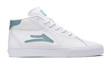 Lakai Skateboard Shoes Flaco II Mid White/Nile Leather