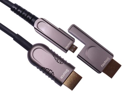 Cavo HDMI 2.1 in fibra ottica pura 8K UHD Bidirezionale MPO Spl staccabile 72Gbps Trasmissione a lunga distanza ad altissima velocà  44
