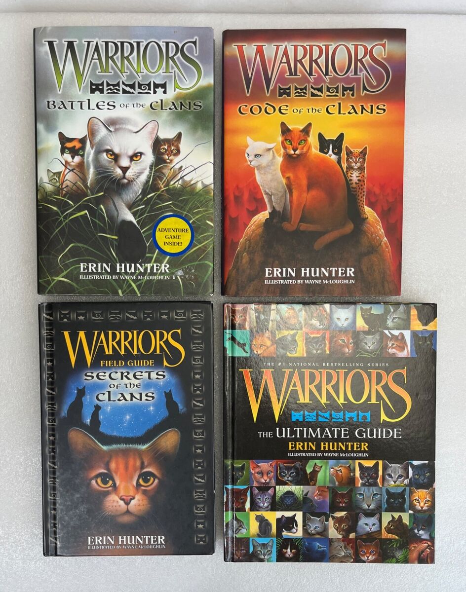 Warriors reference book lot of 4 Erin Hunter Secrets Battles Code Cats